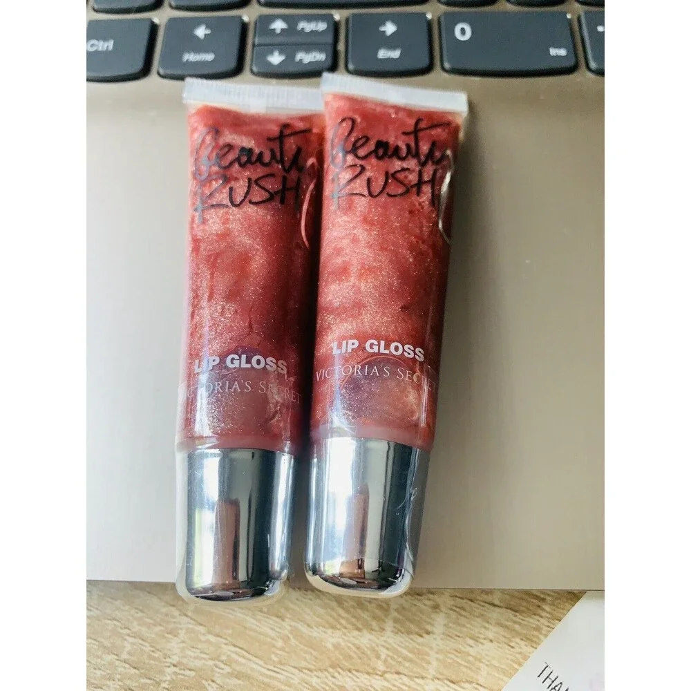 Lot  Of 2 Vintage Victoria's Secret Beauty Rush Hottie Cider Lip Gloss NEW